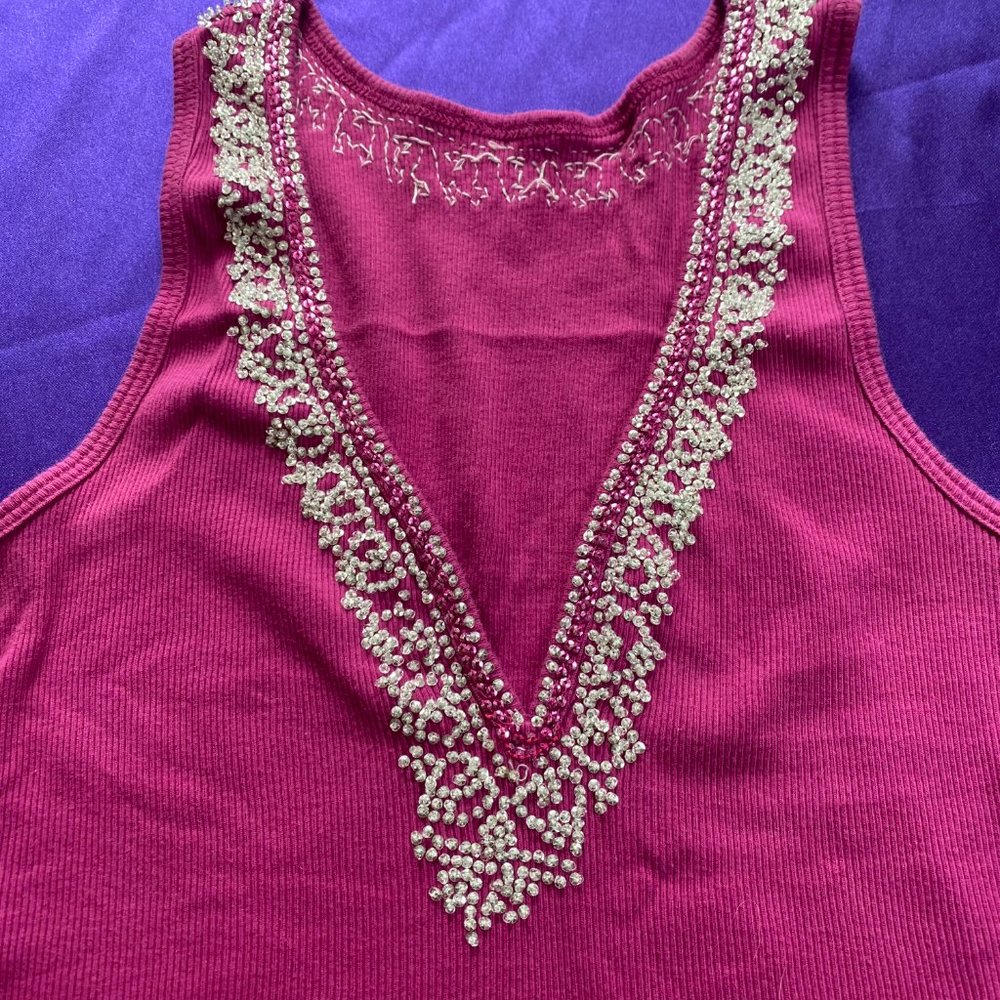 ๐ Sexy beaded deep V Neckline Top - Picture 10 of 12